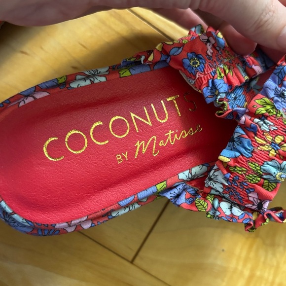 Coconuts by Matisse Platform Casual Sandals Mid Heel 2-3" Womens Size 7 Floral - Picture 7 of 7